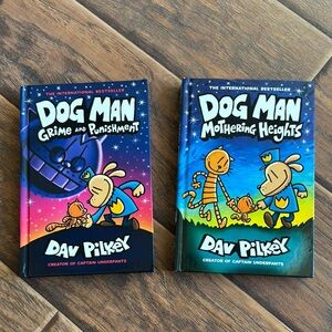 Dog Man Book Set by - Multicolor